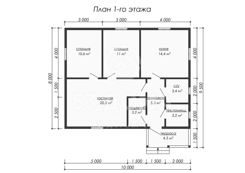 План 1 этаж